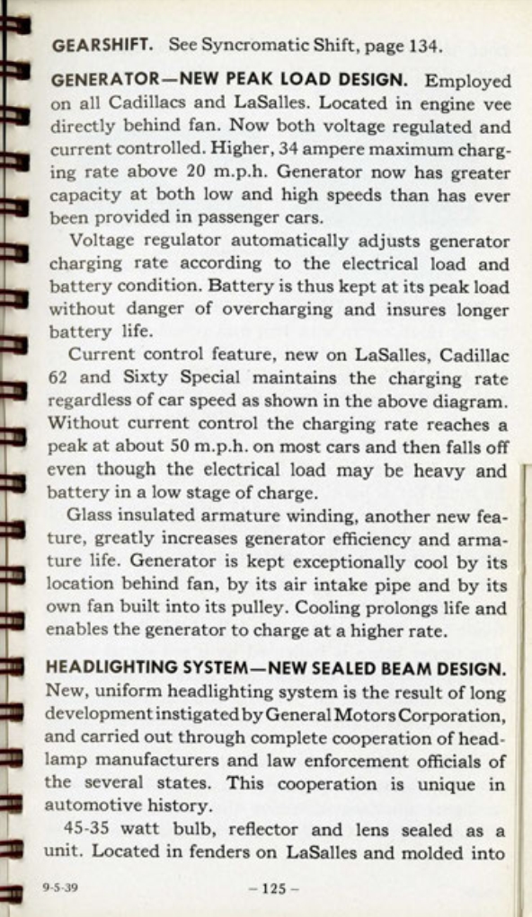 1940 Cadillac LaSalle Data Book Page 29